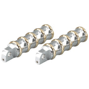 Kustom Tech K-Tech Vintage rider foot pegs - Polished & Brass