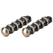 Kustom Tech K-Tech Vintage rider foot pegs - Black & Brass