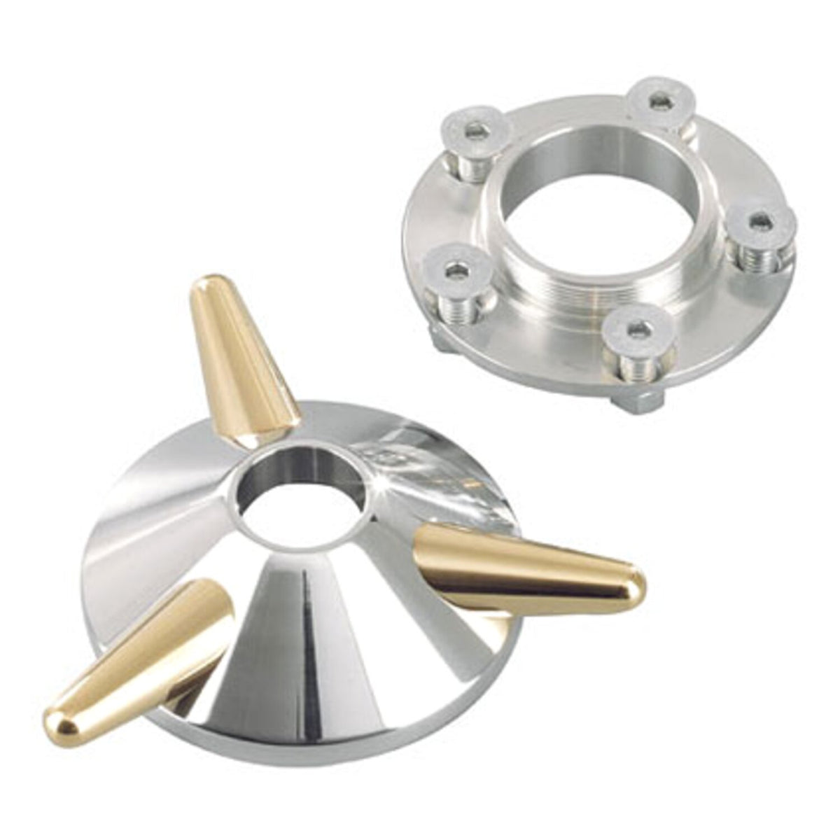 Kustom Tech spinner wheel hub cover - Aluminum & brass