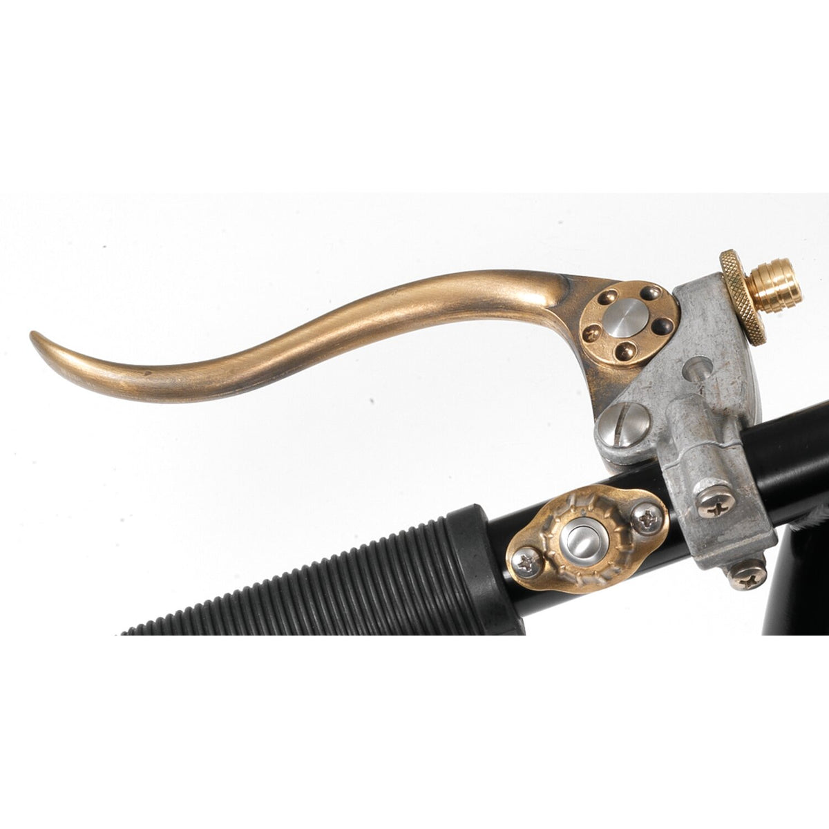 Kustom Tech K-Tech DeLuxe mechanical clutch lever assembly - Brass/alu