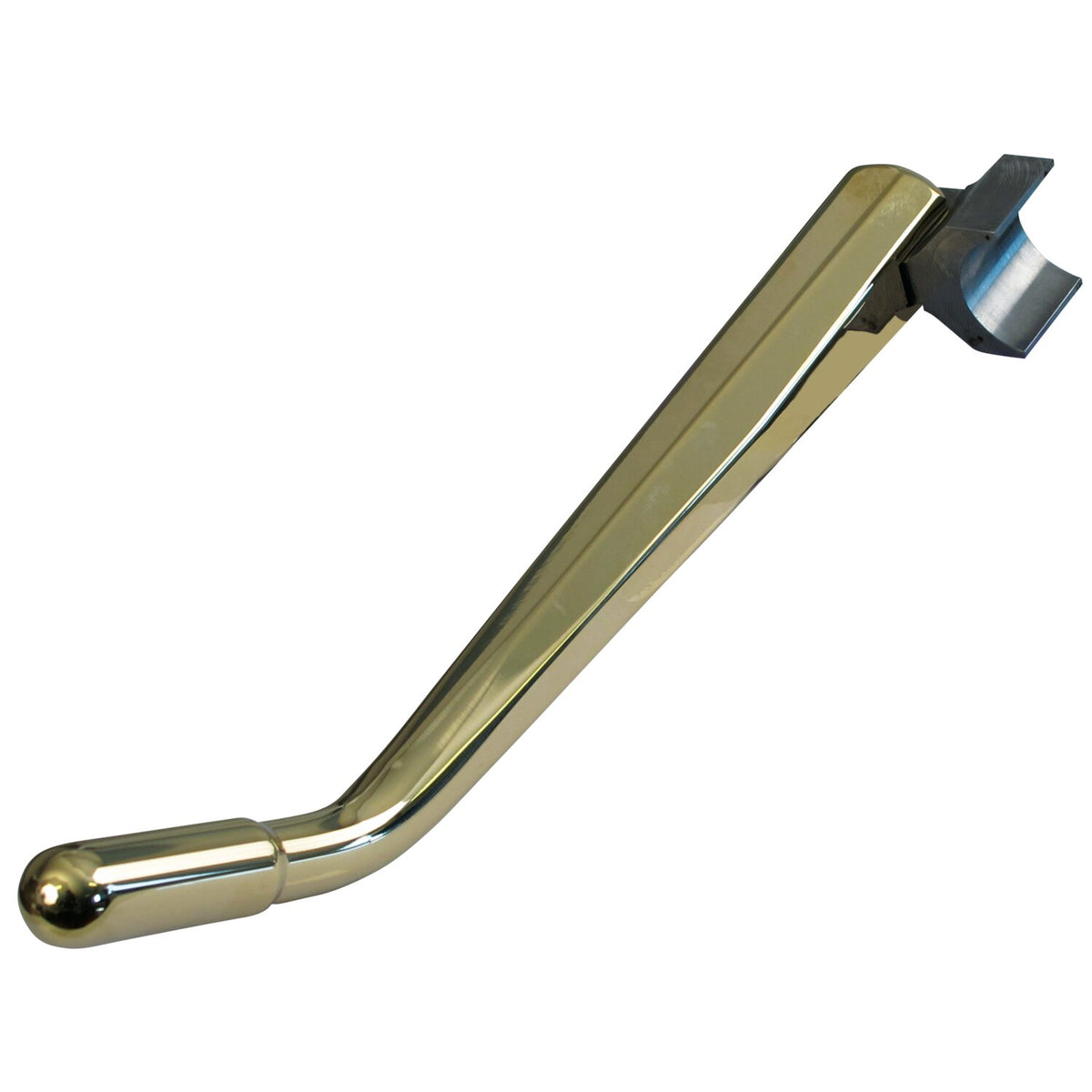 Kustom Tech K-Tech weld-on Diamond jiffy stand - Polished brass