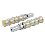 Kustom Tech K-Tech Vintage folding foot pegs - Polished & Brass