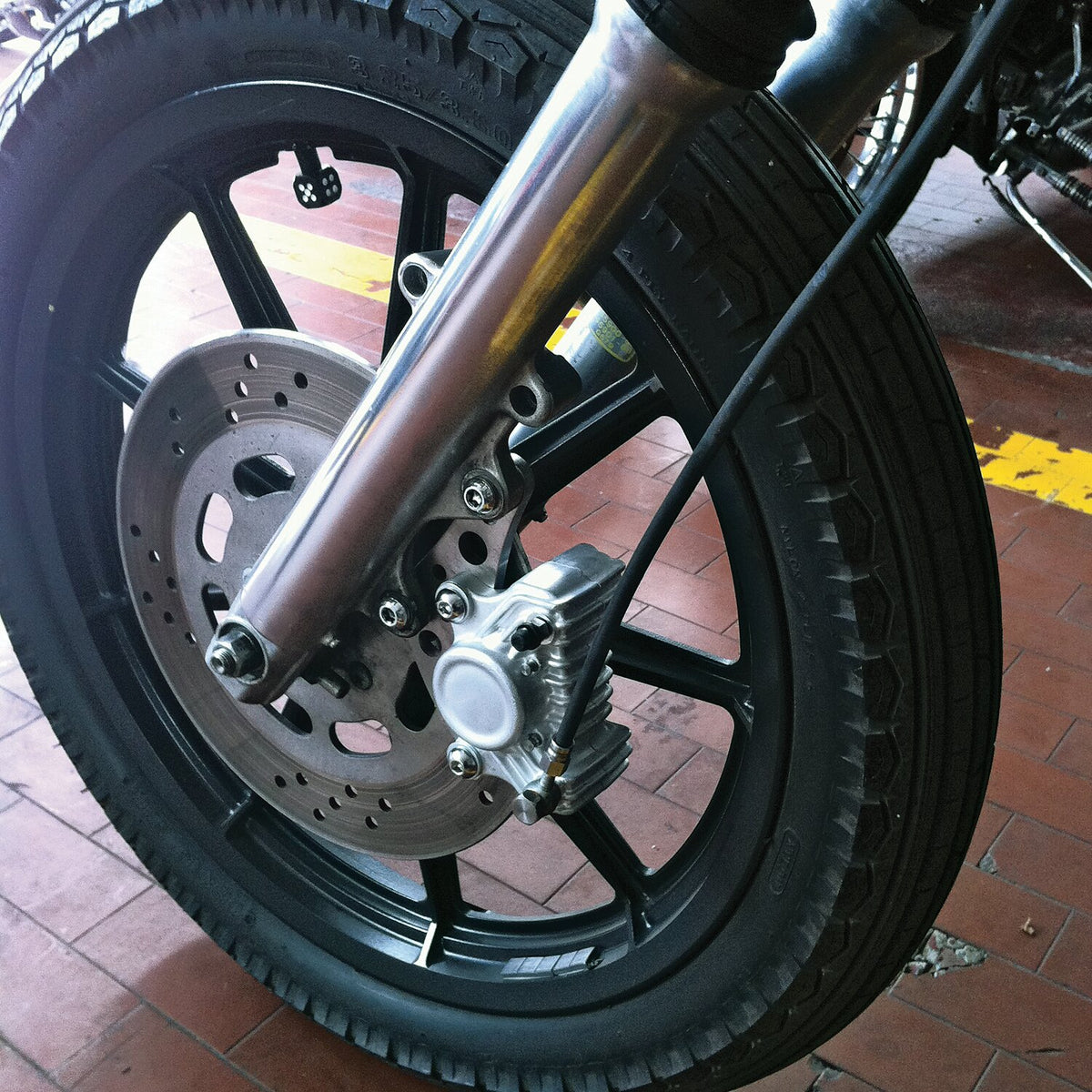 Kustom Tech K-Tech Super Freni front caliper bracket - Raw