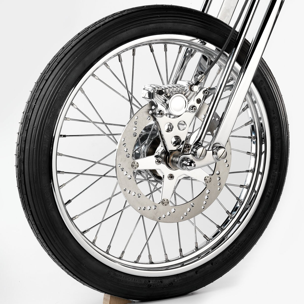 Kustom Tech K-Tech Super Freni front caliper bracket - Polished