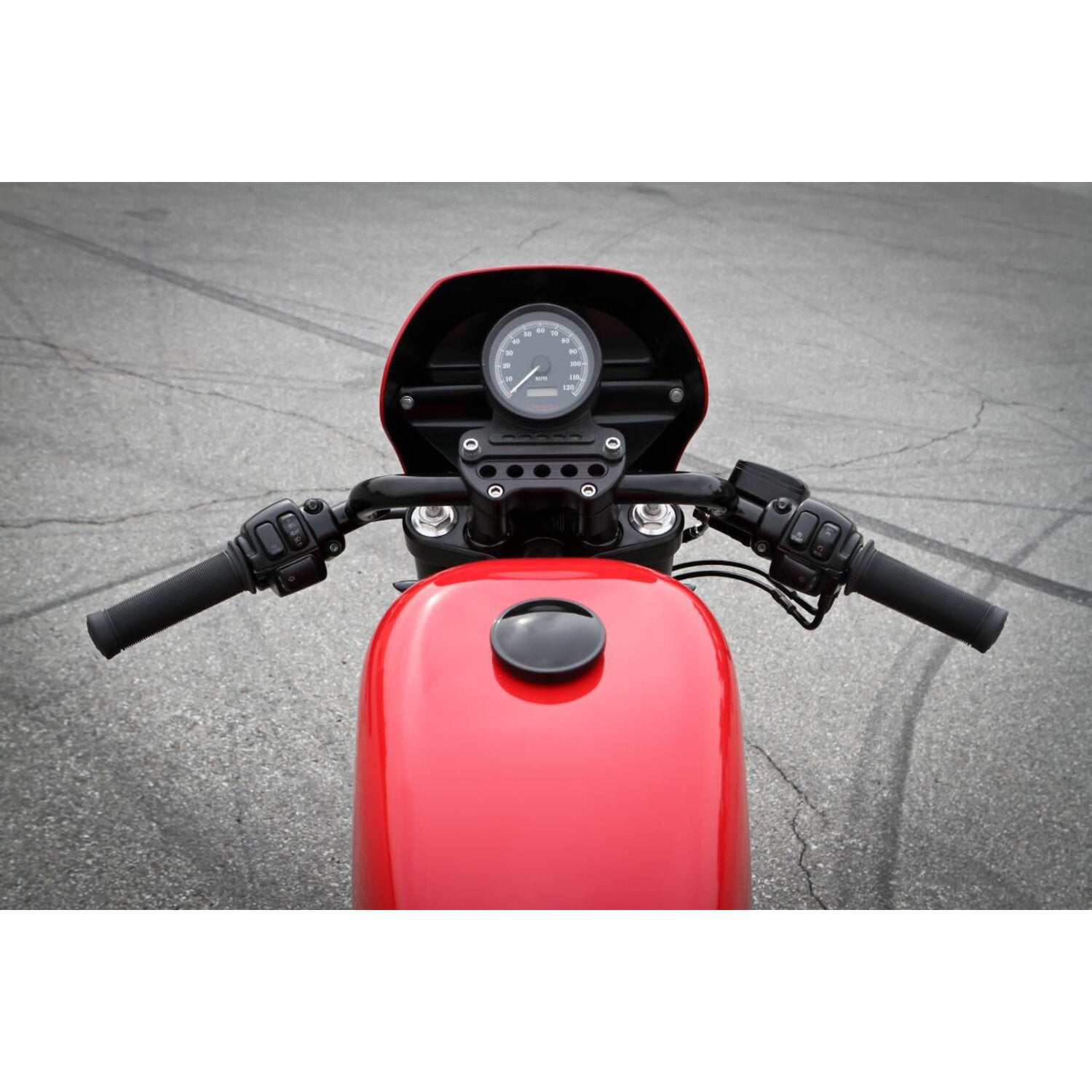Burly 1" Clubman bar - Black