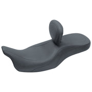 Mustang Wide Tripper 2-up one-piece seat with backrest