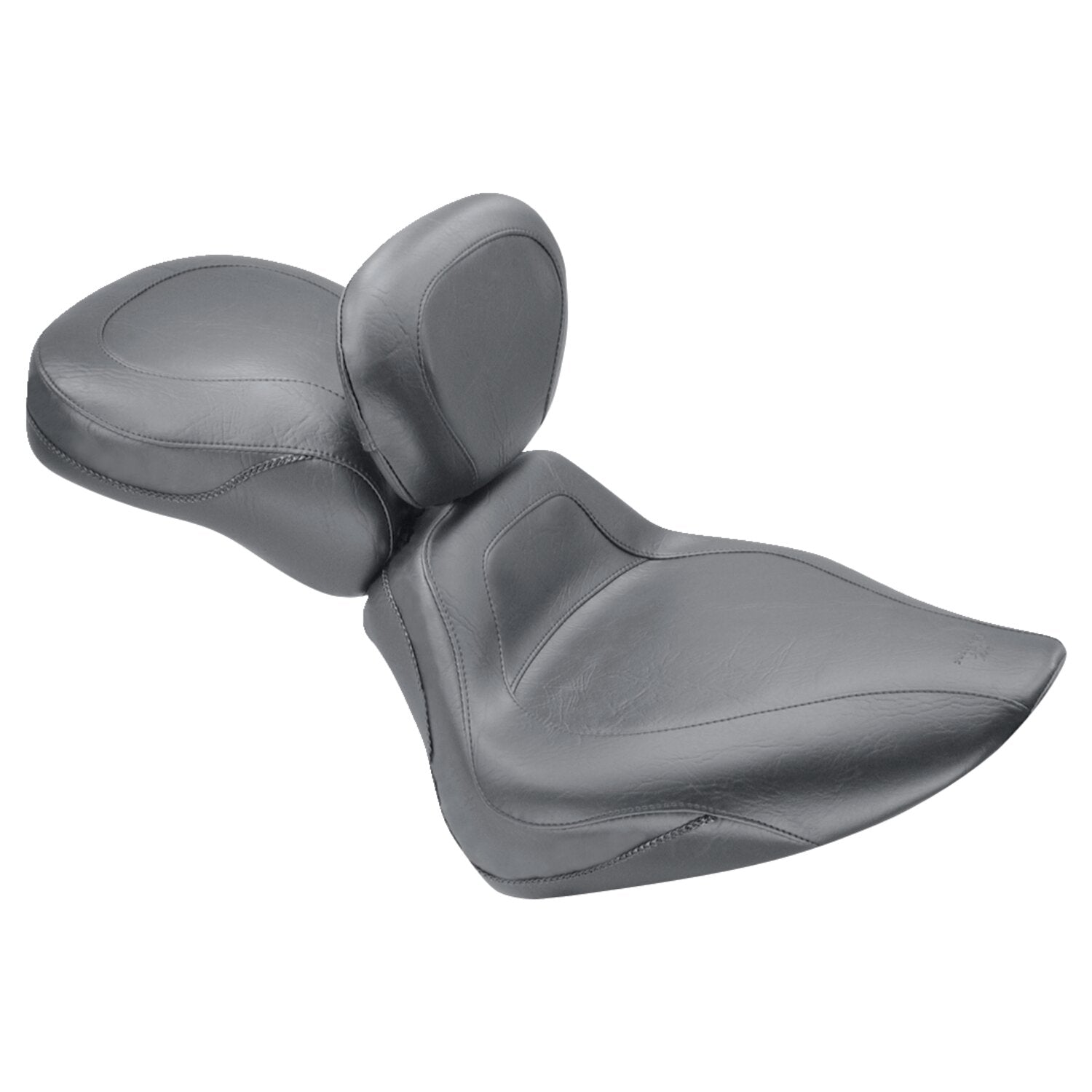 Mustang Sport Touring solo seat with rider backrest