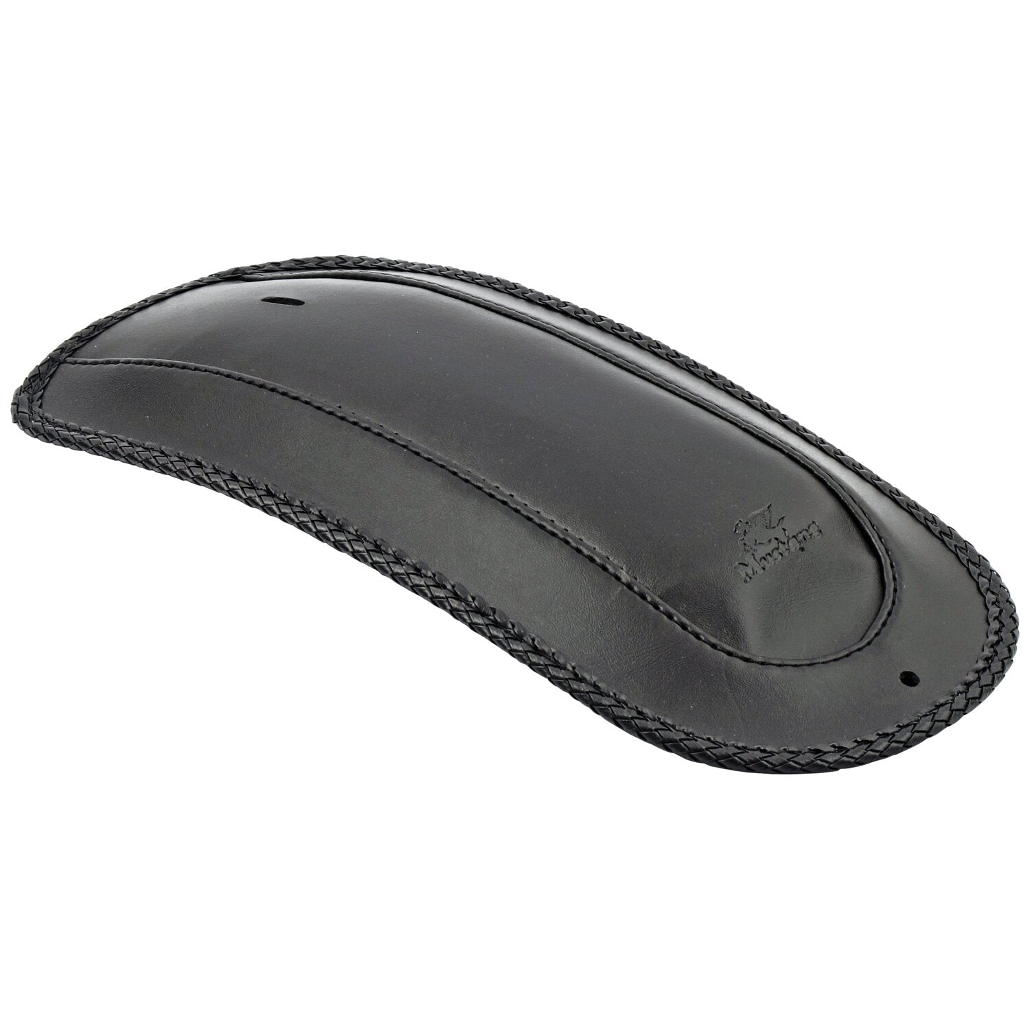 Mustang rear fender bib - Plain with braided edges