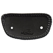 Mustang mini fender bib - Plain with braided edges - Black