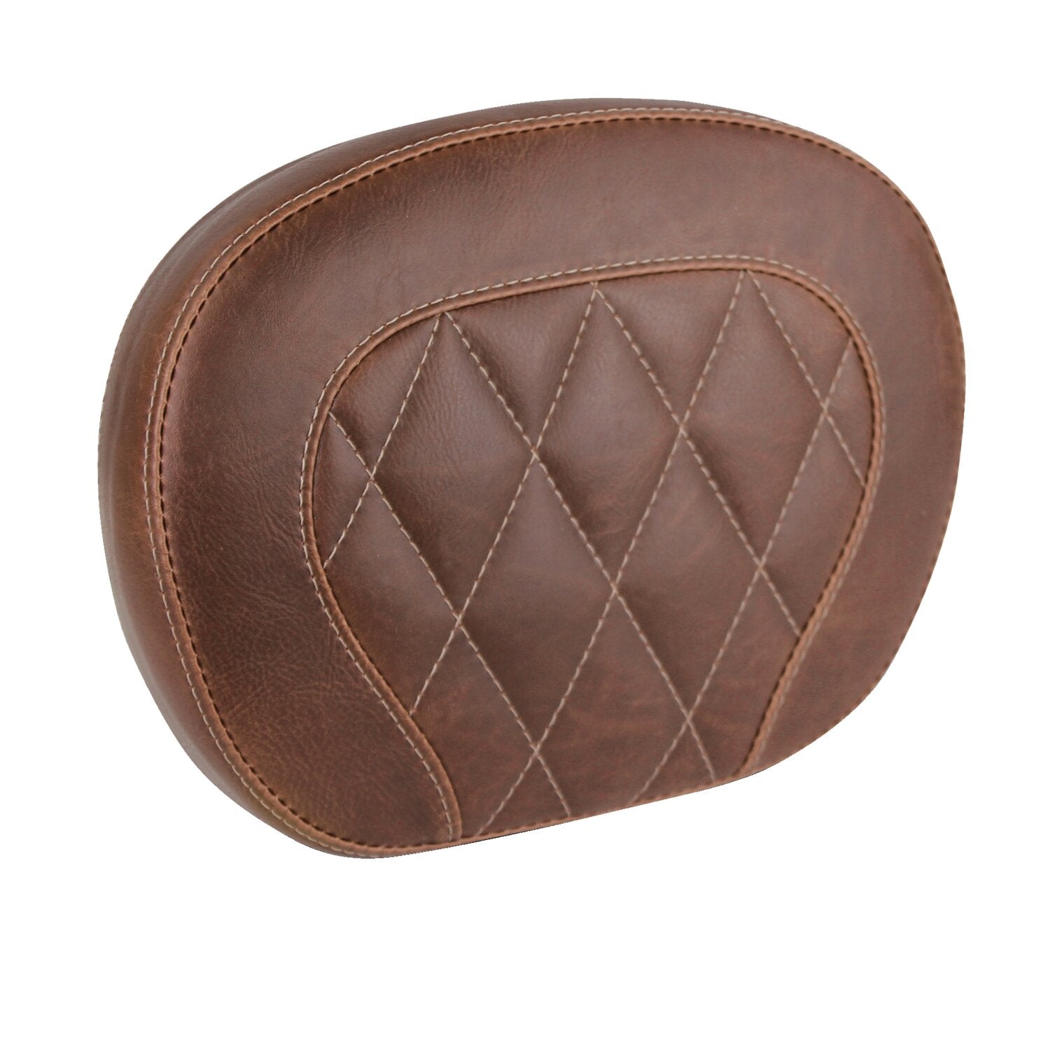 Mustang setback sissy bar pad - Brown - Diamond