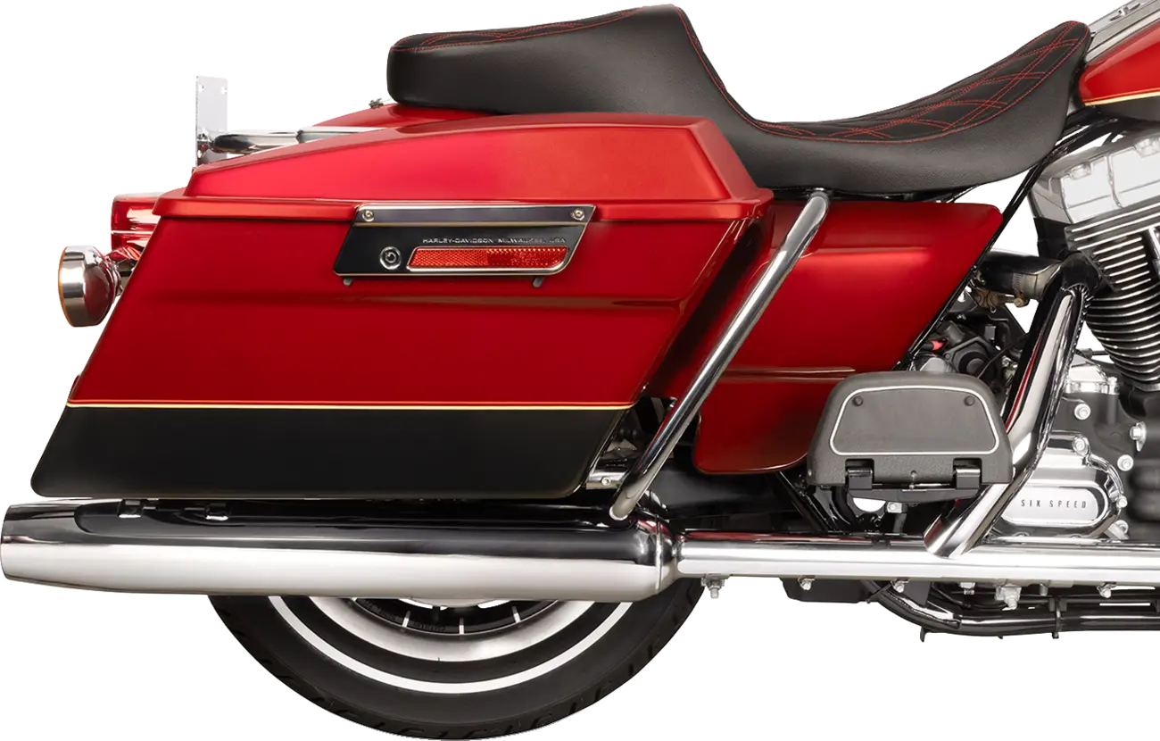 Drag Specialties Performance Predator 2-up Seat - For Harley Davidson