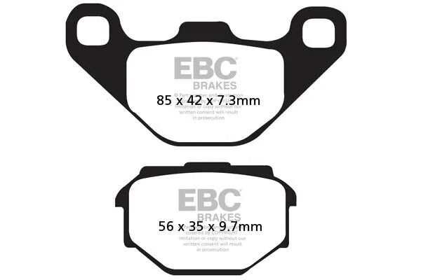 Ebc Sfa Series Organic Scooter Brake Pads