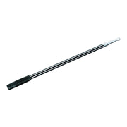 Kuryakyn Billet antenna round/grooved - Black & raw alu