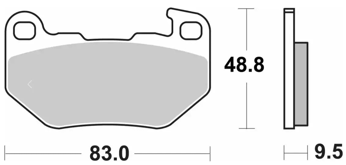 Sbs Ls Street Excel Sintered Rear Brake Pads - Rear