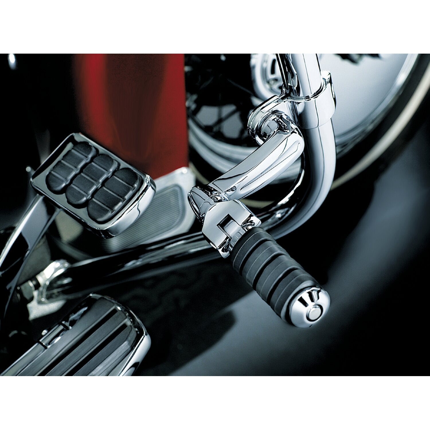 Kuryakyn Extended footpeg offset mount kit - Chrome