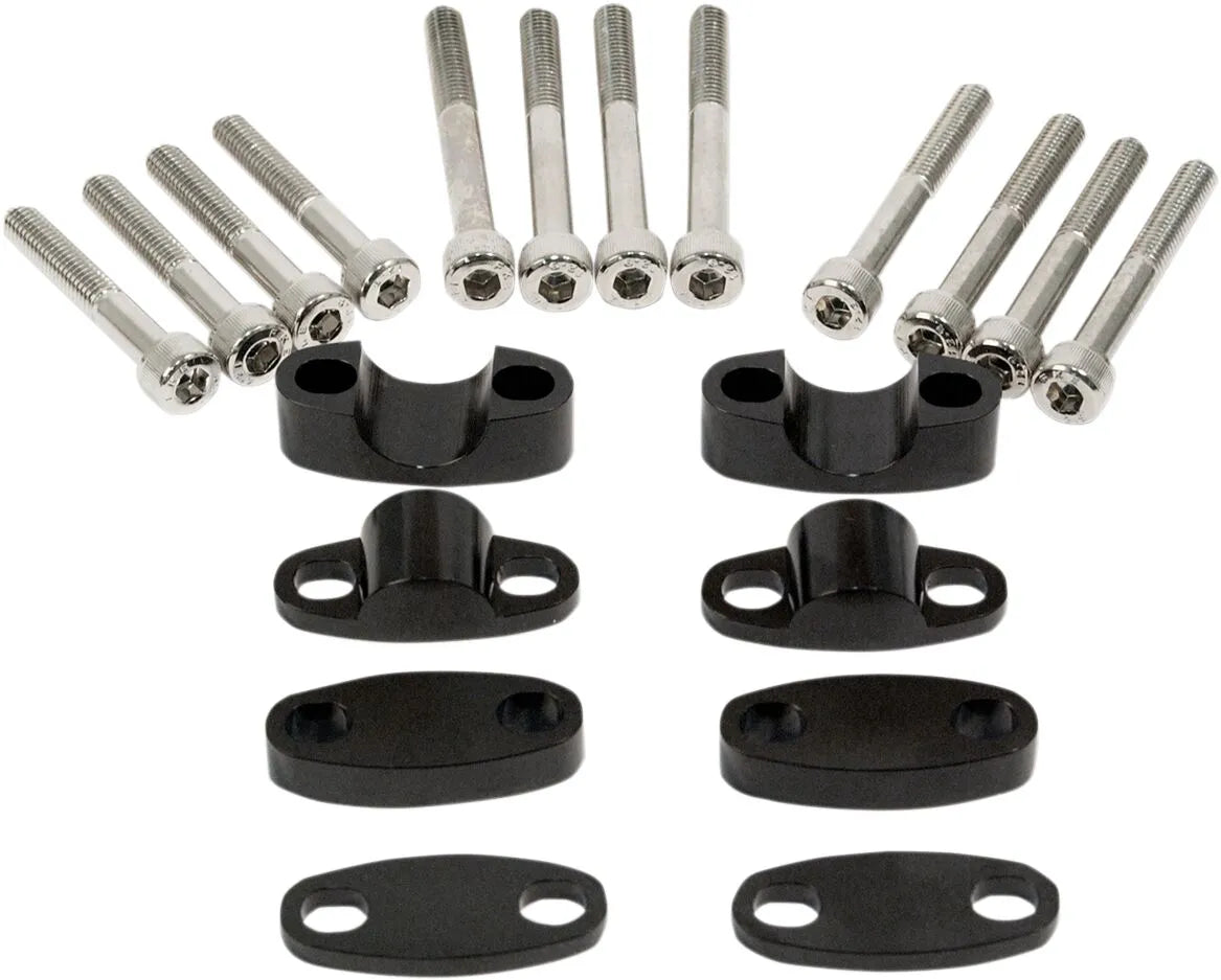 Emgo Aluminum Handlebar Riser Kit 22mm