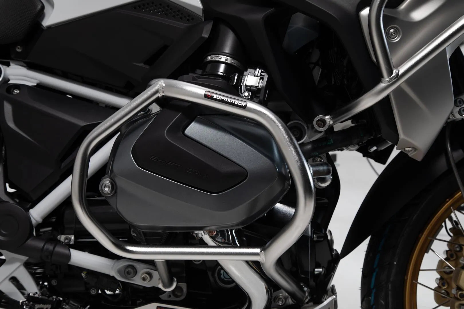Sw-motech Crash Bar Lower Guard In Silver Steel