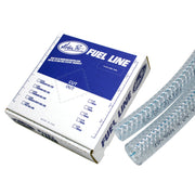 Motion Pro fuel line braided vinyl - Clear - 5/16"