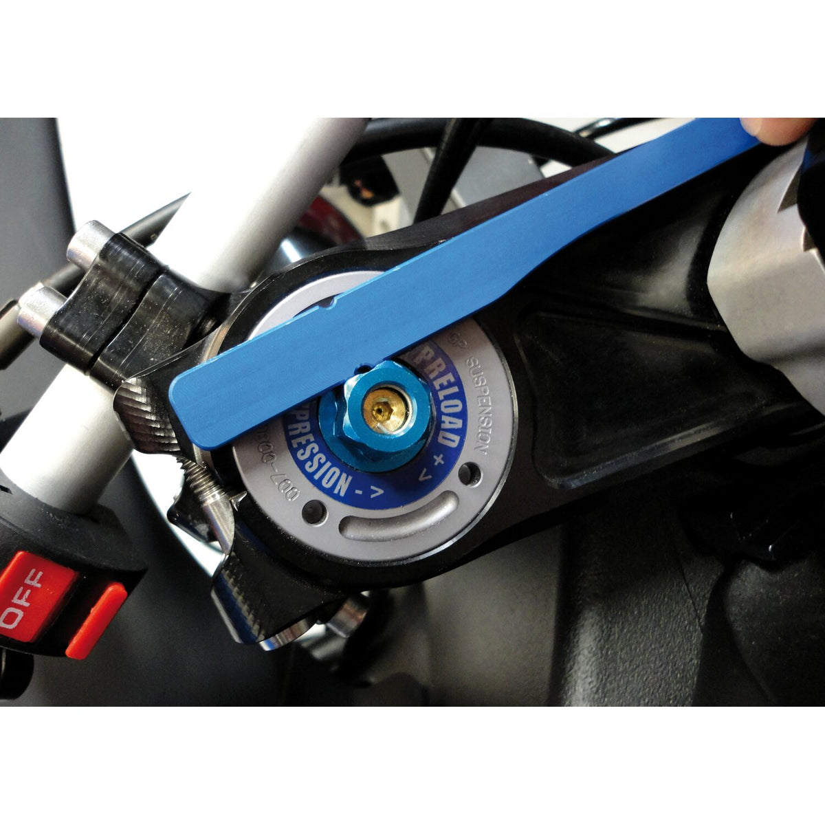 Motion Pro handlebar alignment tool for clip-ons