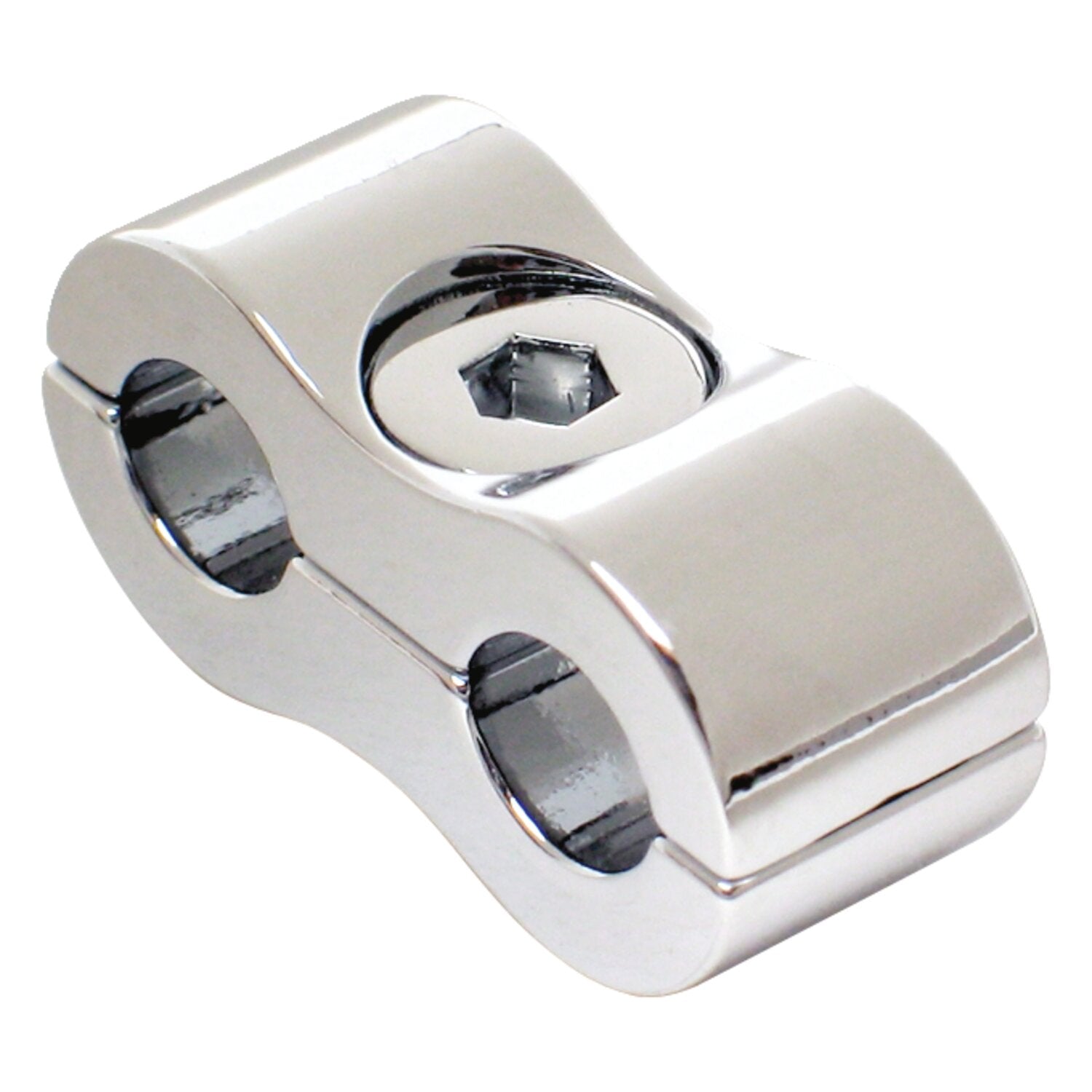Motion Pro throttle / idle cable clamp - Chrome 7mm
