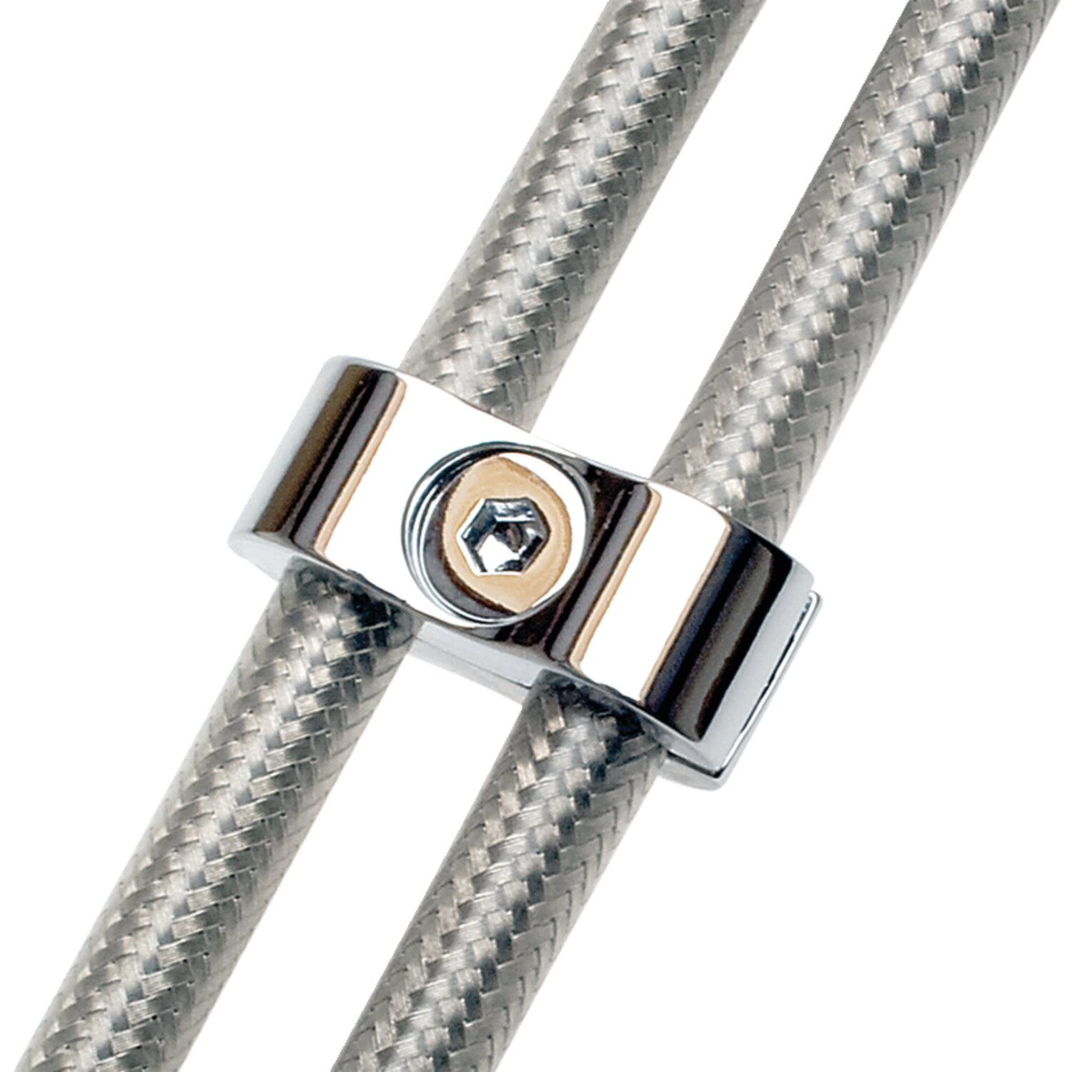 Motion Pro throttle / idle cable clamp - Chrome 7mm