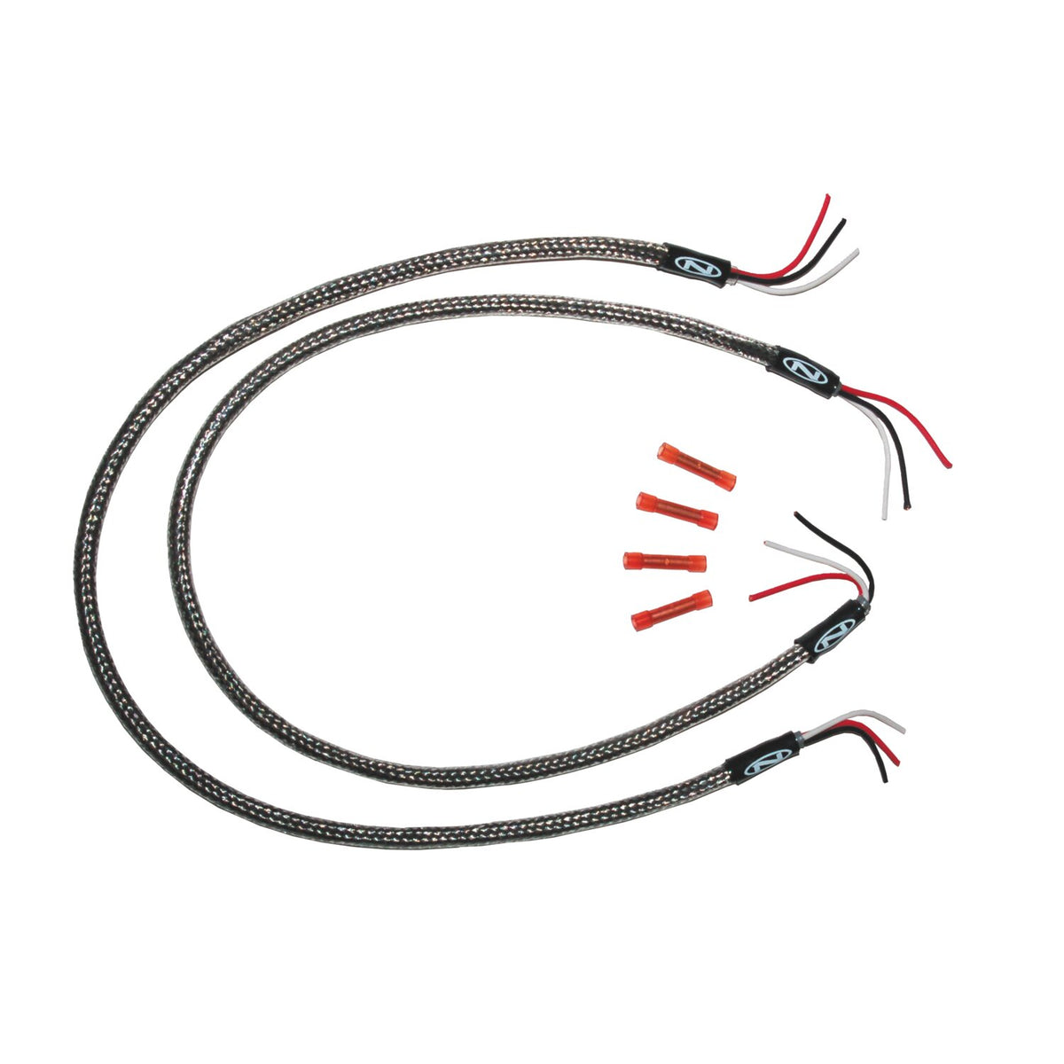 NAMZ custom turn signal wiring harness - Braided 24"