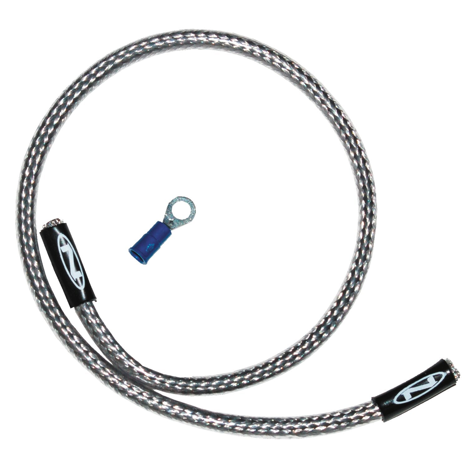 NAMZ oil pressure harness cover - Braided steel 18"