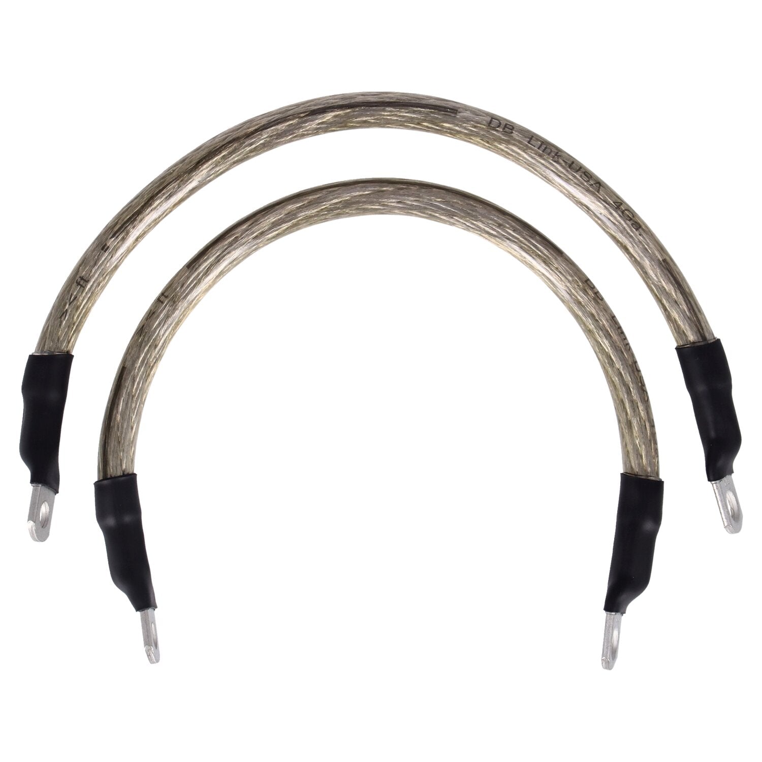 NAMZ battery cable set - Clear - 11 inch (27.5cm)