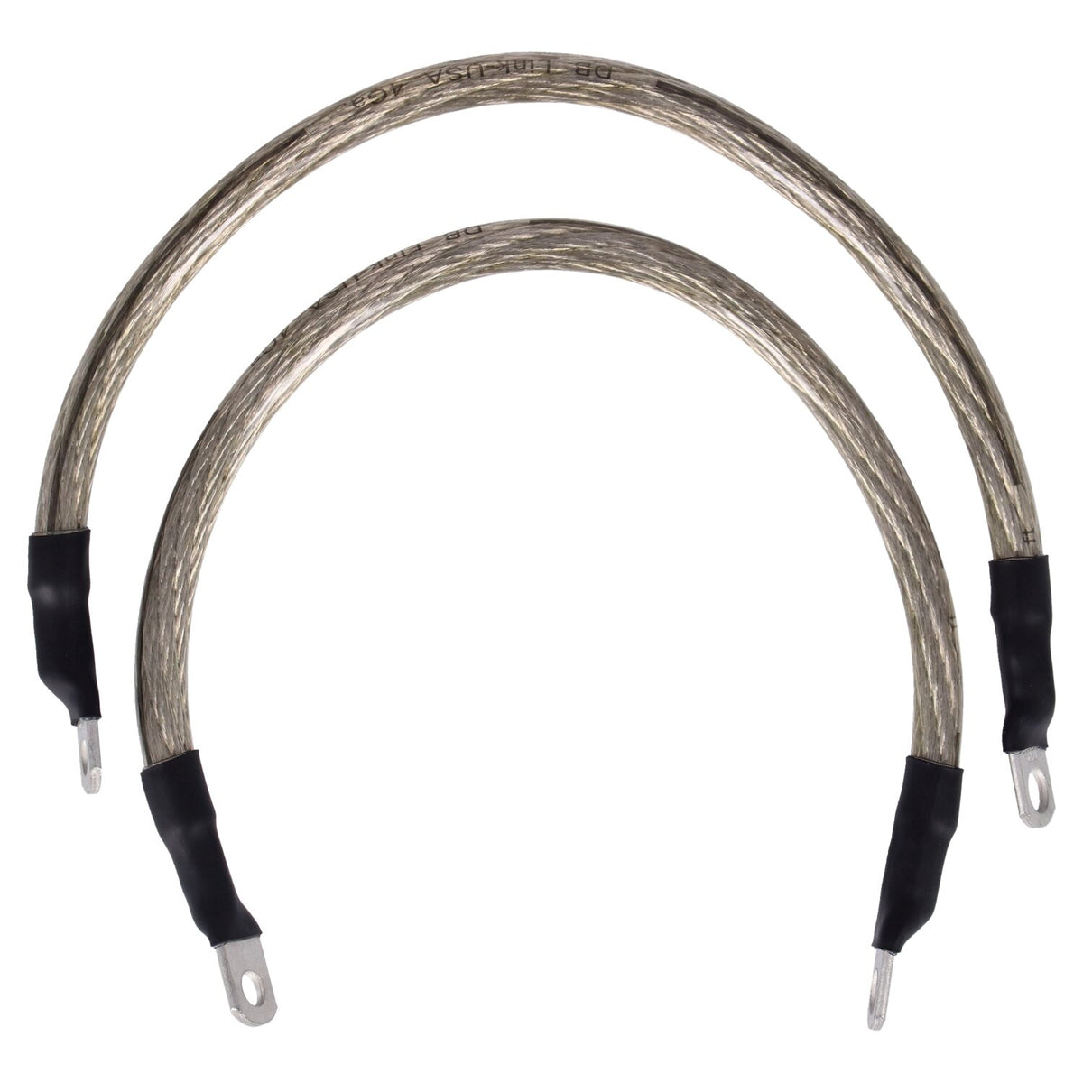 NAMZ battery cable set - Clear - 13 inch (33cm)