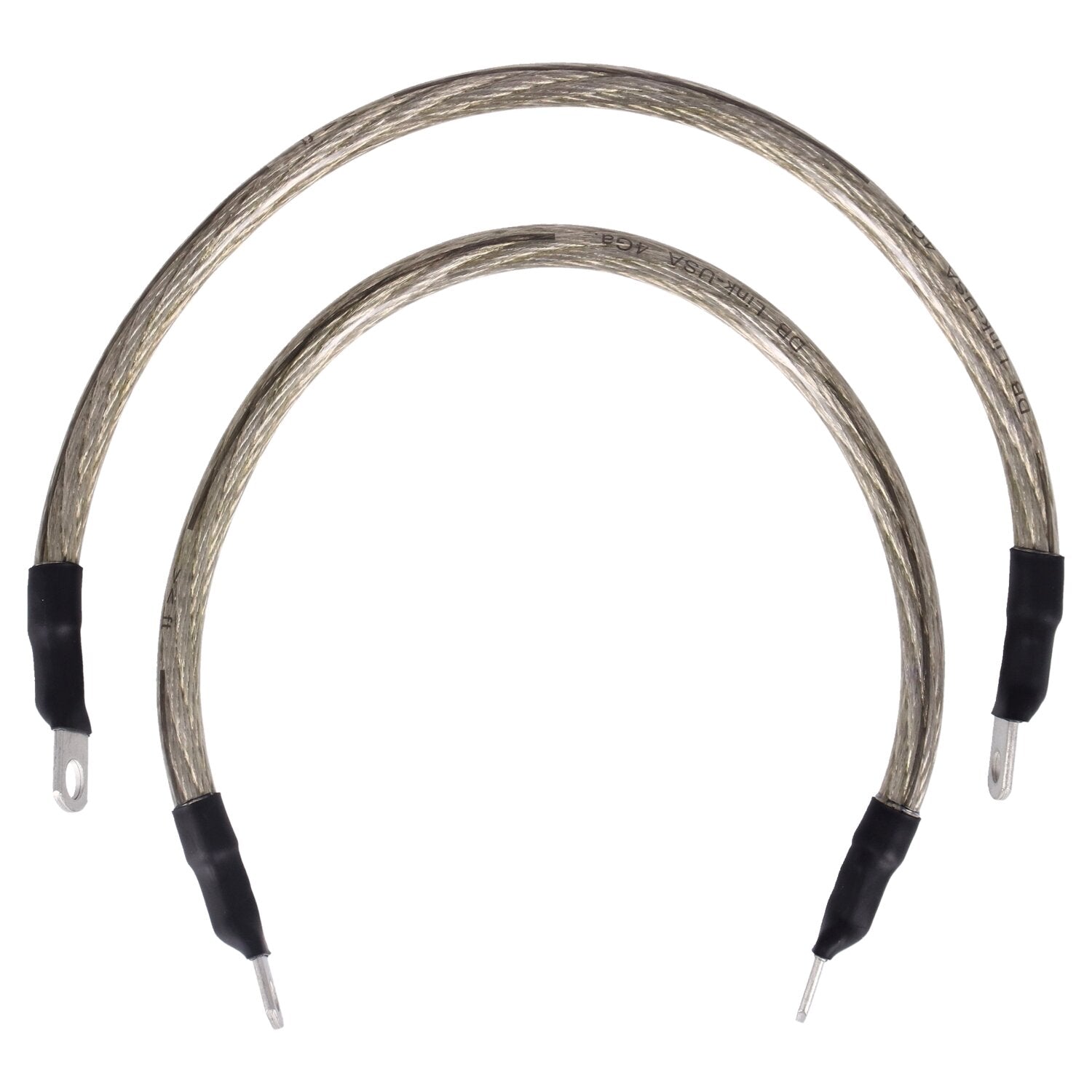 NAMZ battery cable set - Clear - 15 inch (38cm)