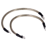 NAMZ battery cable set - Clear - 15 inch (38cm)