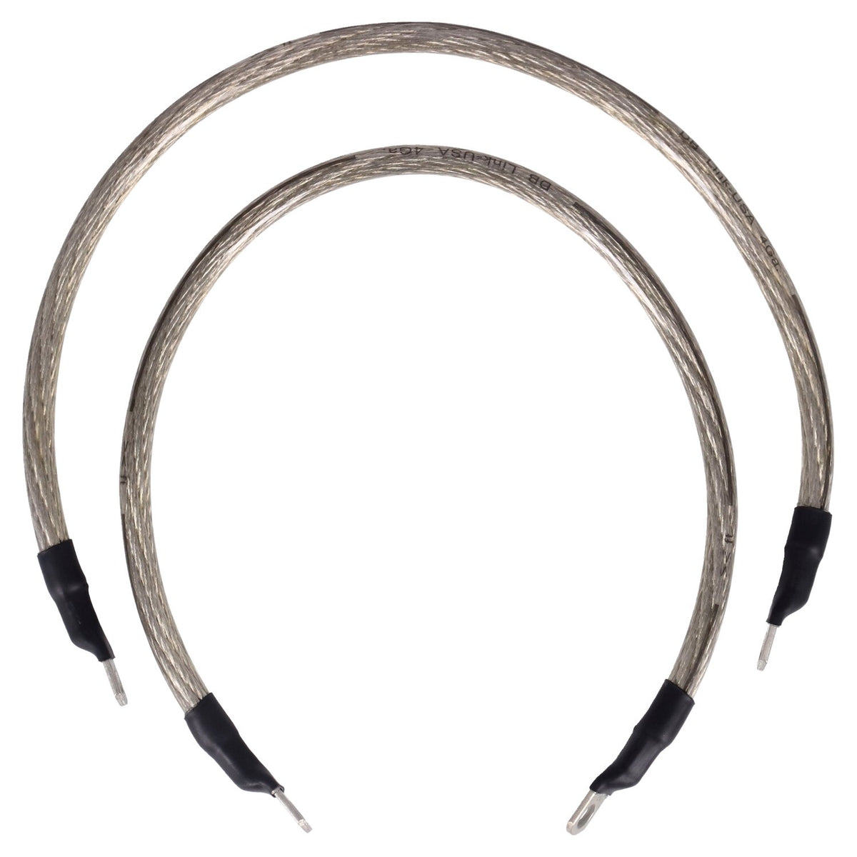 NAMZ battery cable set - Clear - 19 inch (48cm)