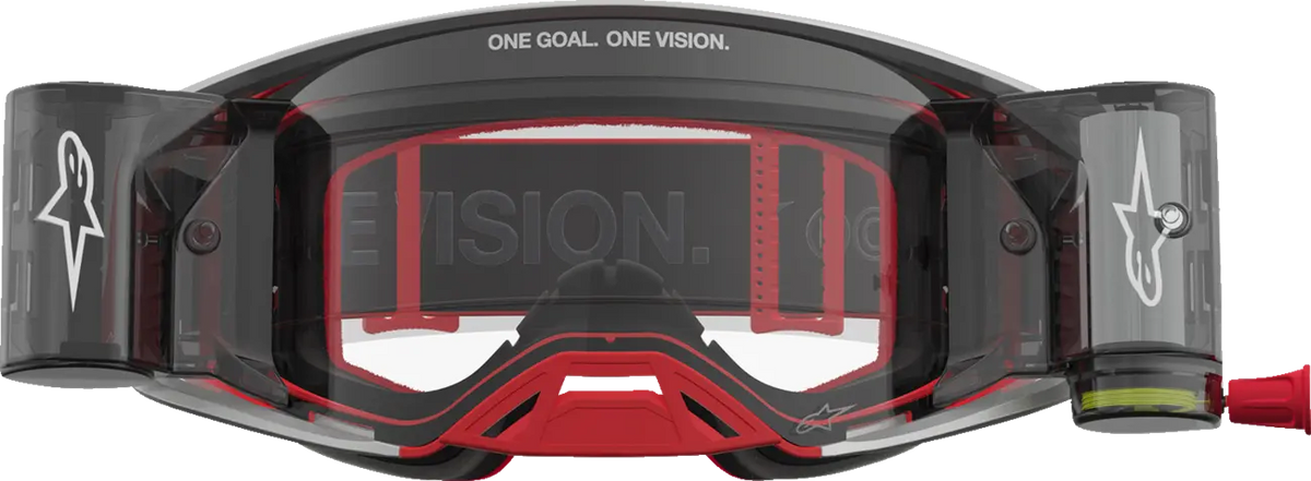 Alpinestars Supertech Firma Roll-Off Goggle Red/Silver/Clear