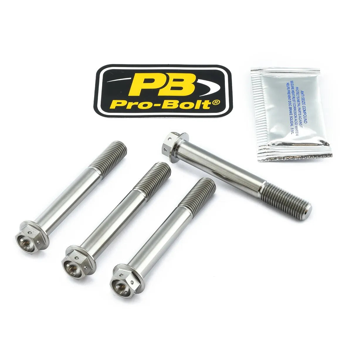 Pro Bolt Tytanowy Zestaw Montażowy Przedniego Zacisku Hamulcowego Srebrny