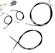 La Choppers Standard Black Vinyl Handlebar Cable/Brake Line Kit