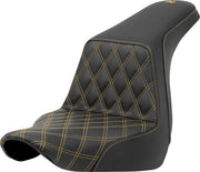 Saddlemen Lattice Stitch Step-up Seat - For Harley Davidson
