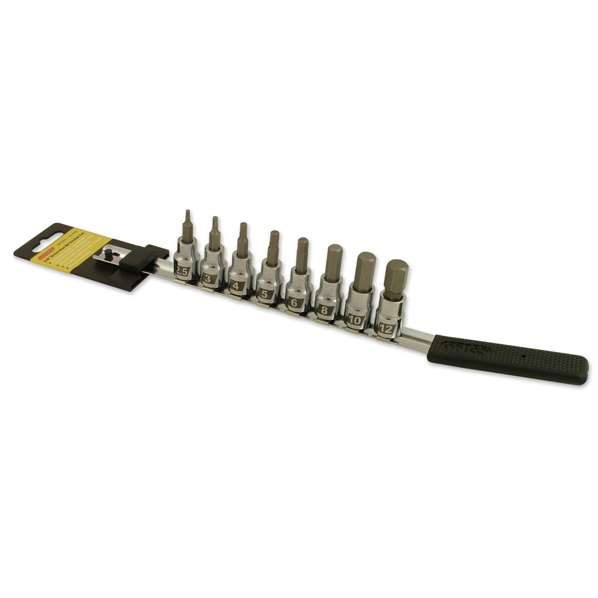 Cruztools hex socket bit set - 3/8" drive