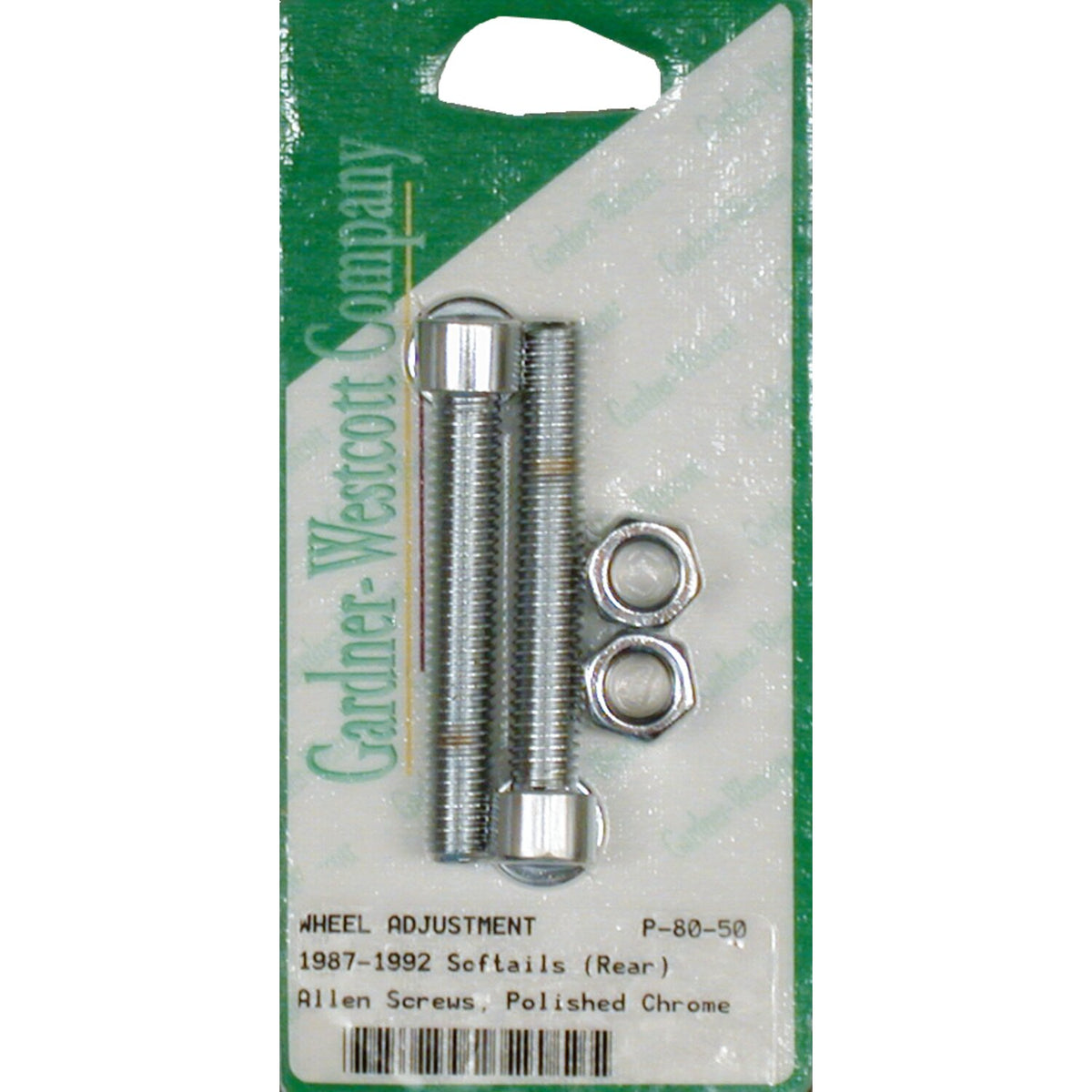 Gardner-Westcott Axle adjuster kit polished chrome allen