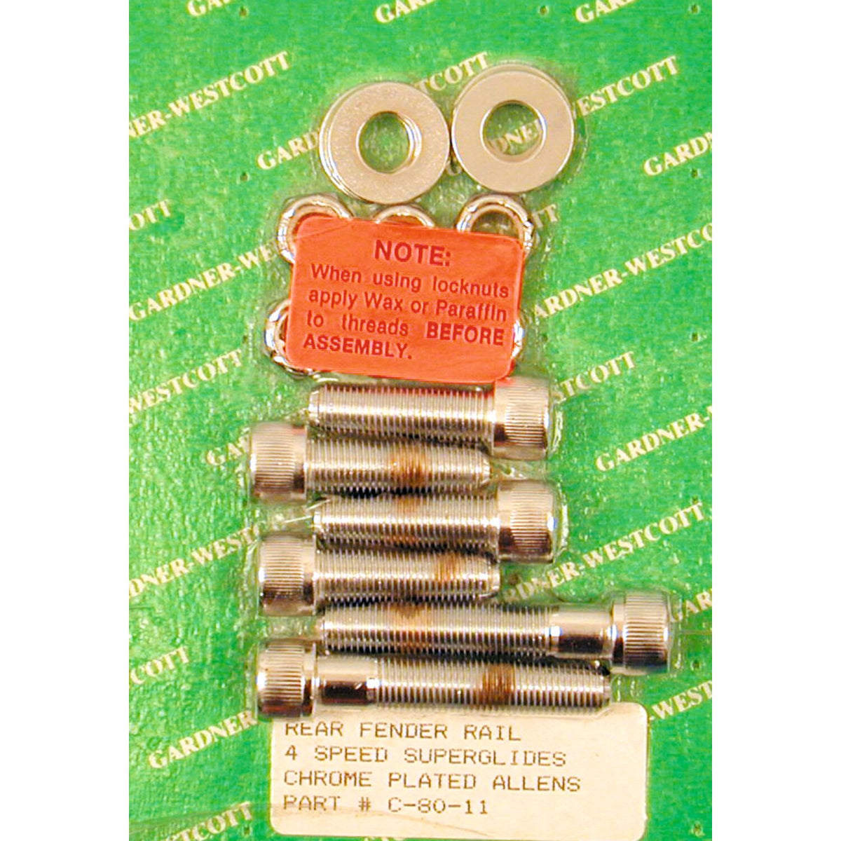 Gardner-Westcott fender strut mount kit - Chrome Allen head