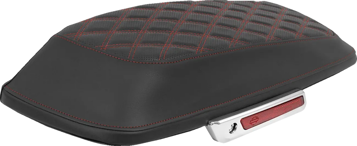 Saddlemen RoadSofa Lattice Stitched Saddlebag Lid Covers Red