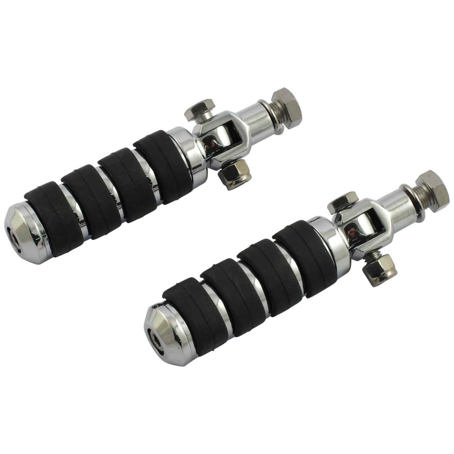 MCS Comfort stud mount foot peg kit - 1/2-20 - Chrome