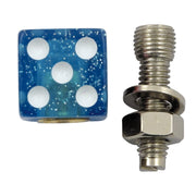 Trik Topz license plate mounts Dice blue glitter