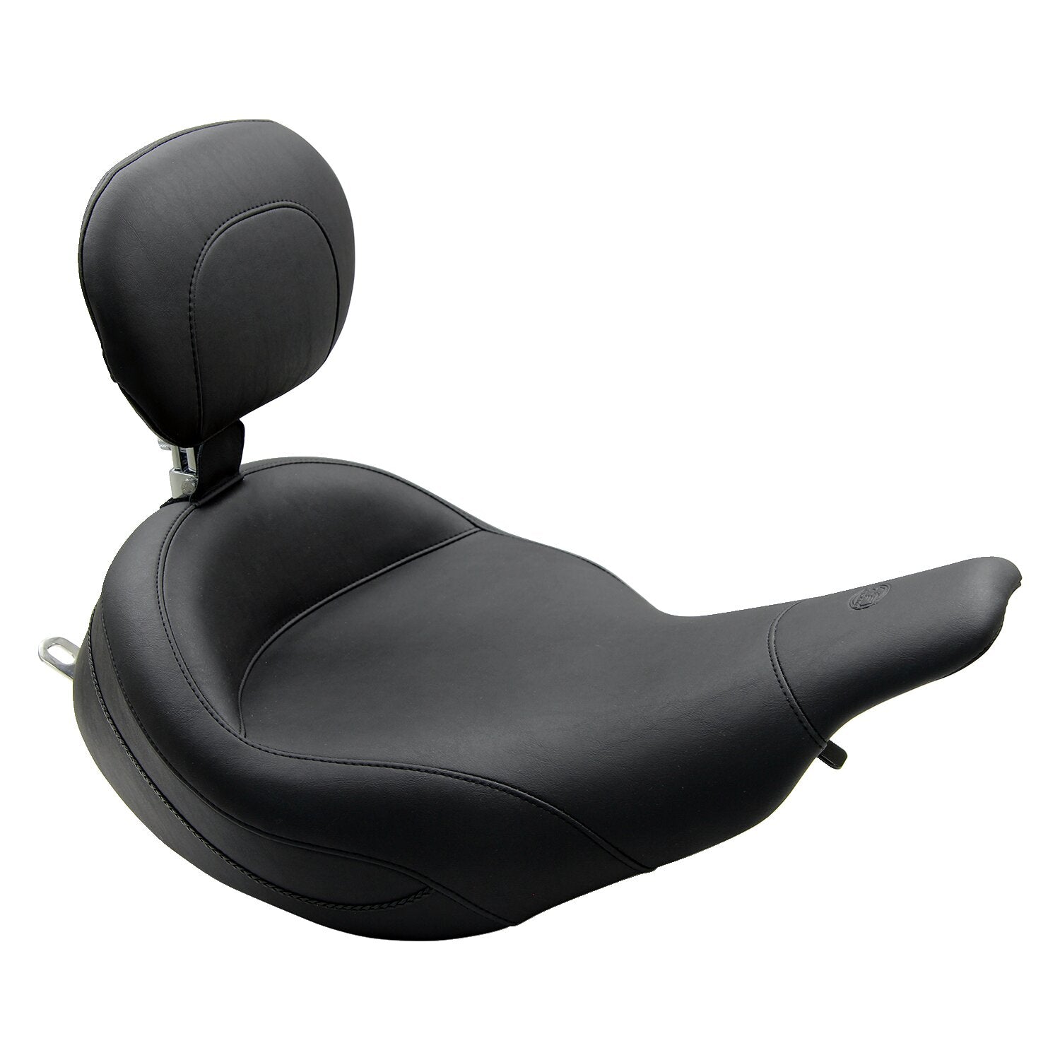 Mustang Super Touring solo seat - With rider backrest