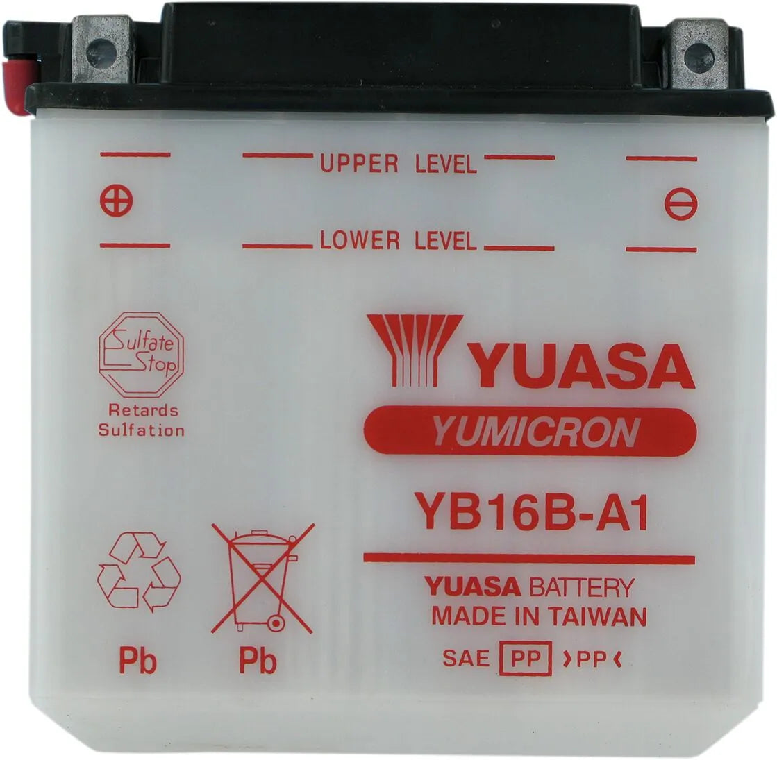 Yuasa YB16B-A1 Yumicron Dry Battery for Suzuki Intruder 1986-2009
