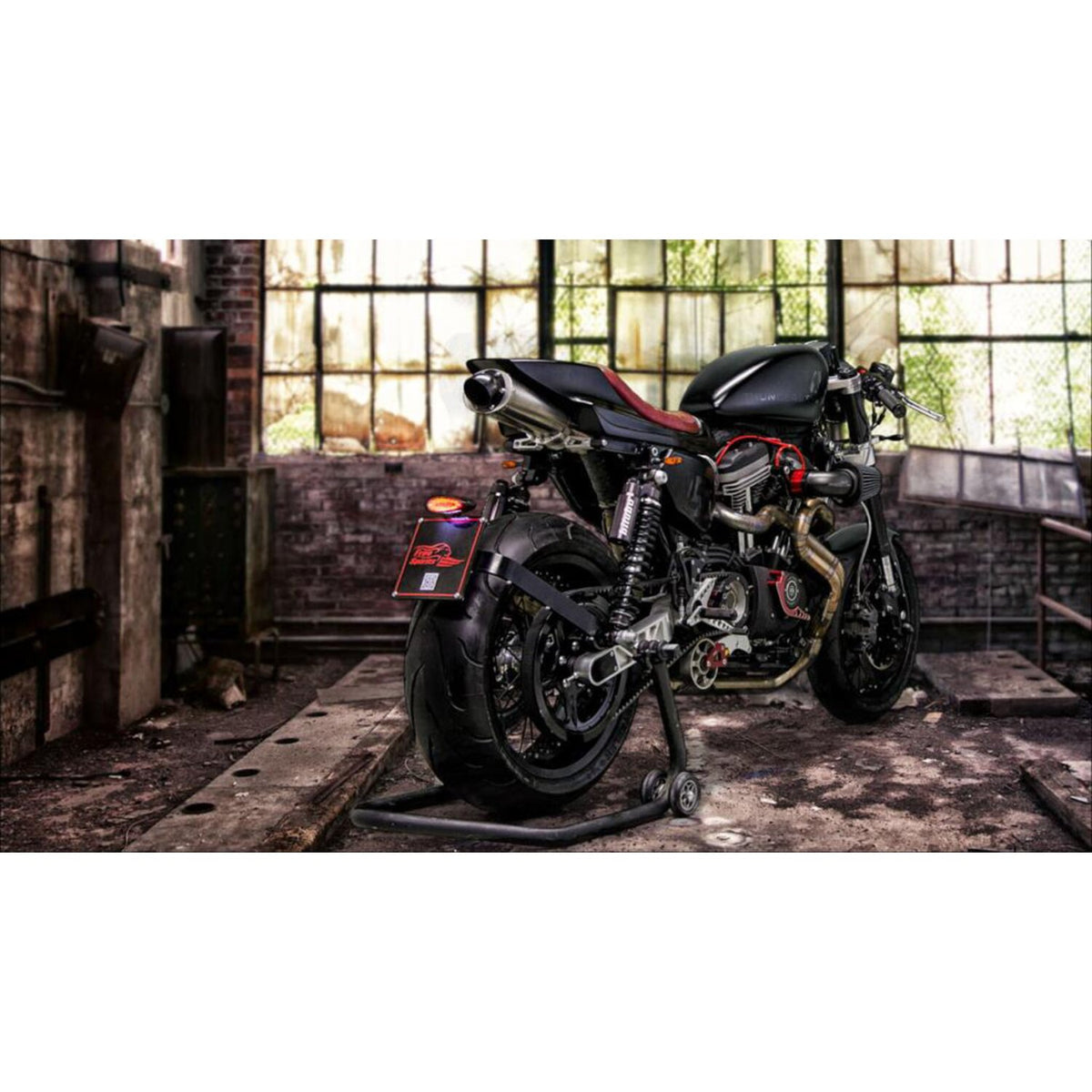 Free Spirits Sportster license plate bracket kit - Black