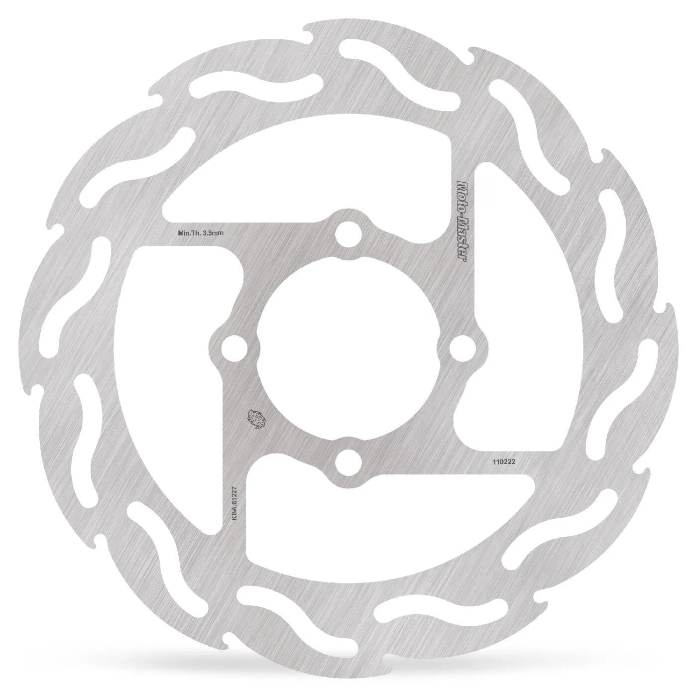 Moto-master Flame Series Brake Rotor - Enhanced Cooling - Rear