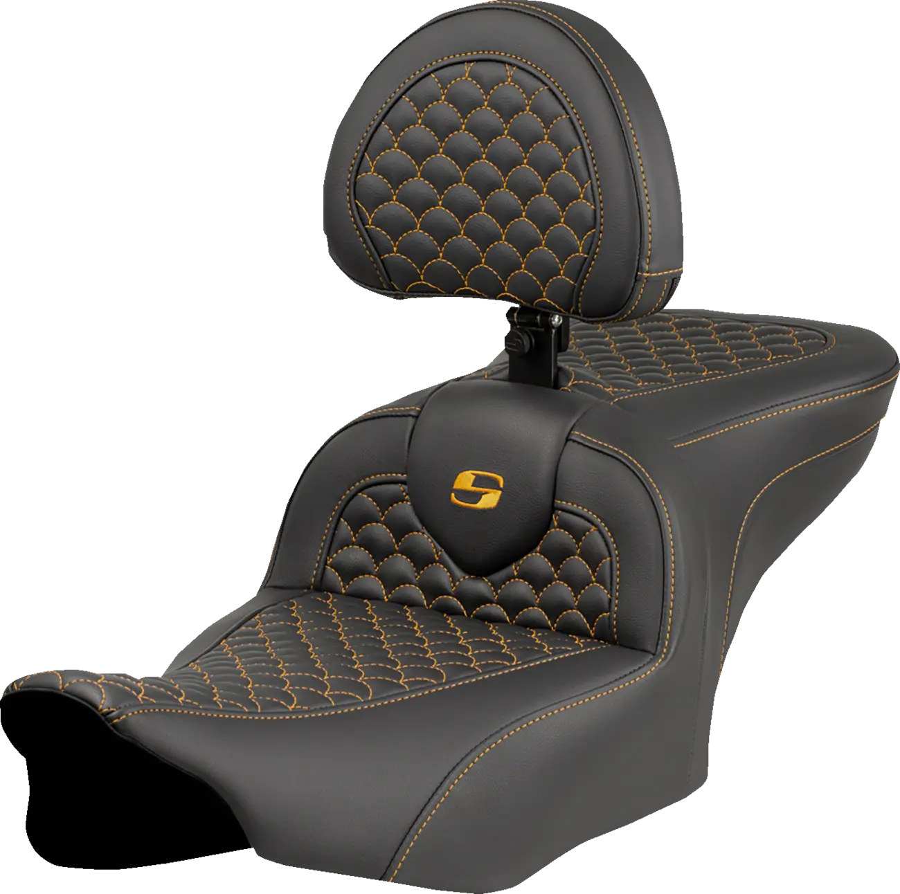 Saddlemen Roadsofa Dragon Scale Seat - For Harley Davidson