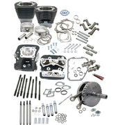 S&S 124" Twin Cam Hot set-up kit with heads - Silver