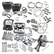 S&S 124" Twin Cam Softail hot set-up kit with heads - Black