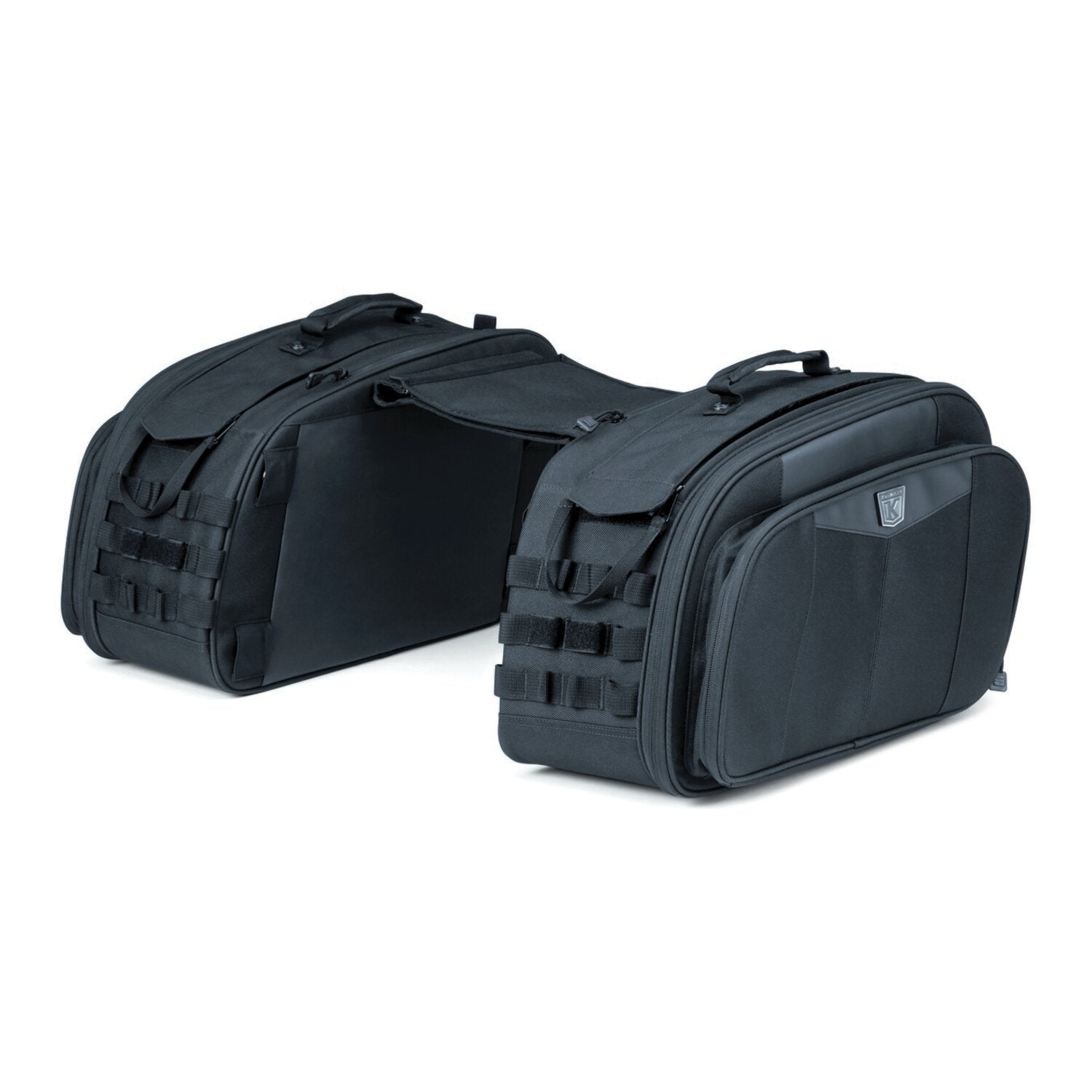 Kuryakyn Momentum outrider throw-over saddlebags - Black